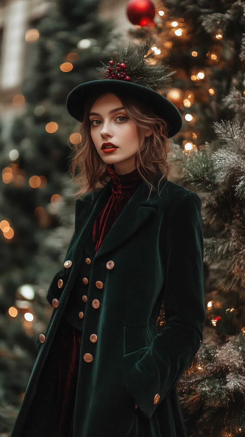 Luxe Velvet Elegance: Unwrap the Holiday Charm with This Festive Outfit