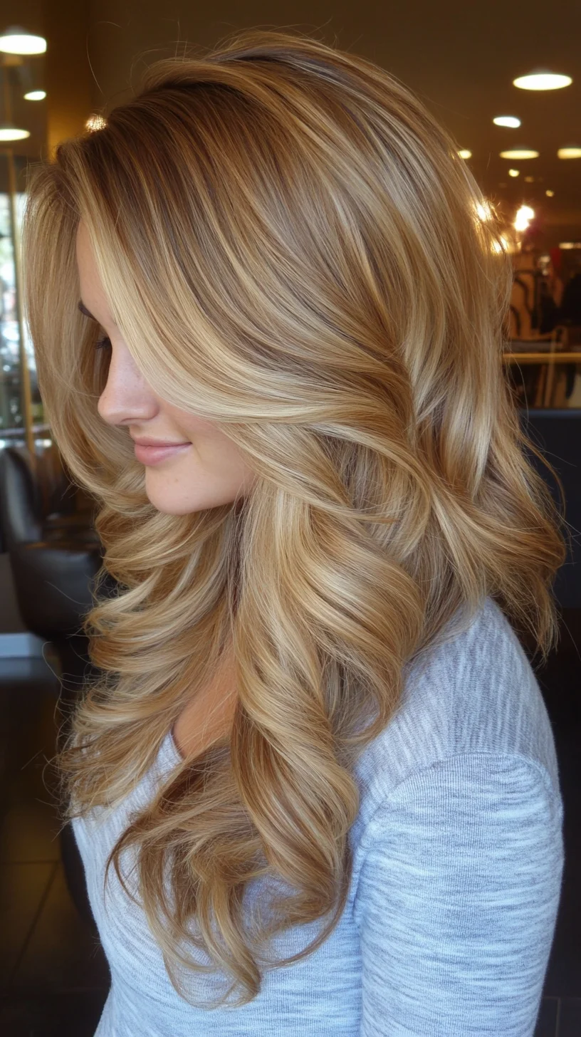 Luxurious Layered Waves: Effortlessly Chic and Full of Volume