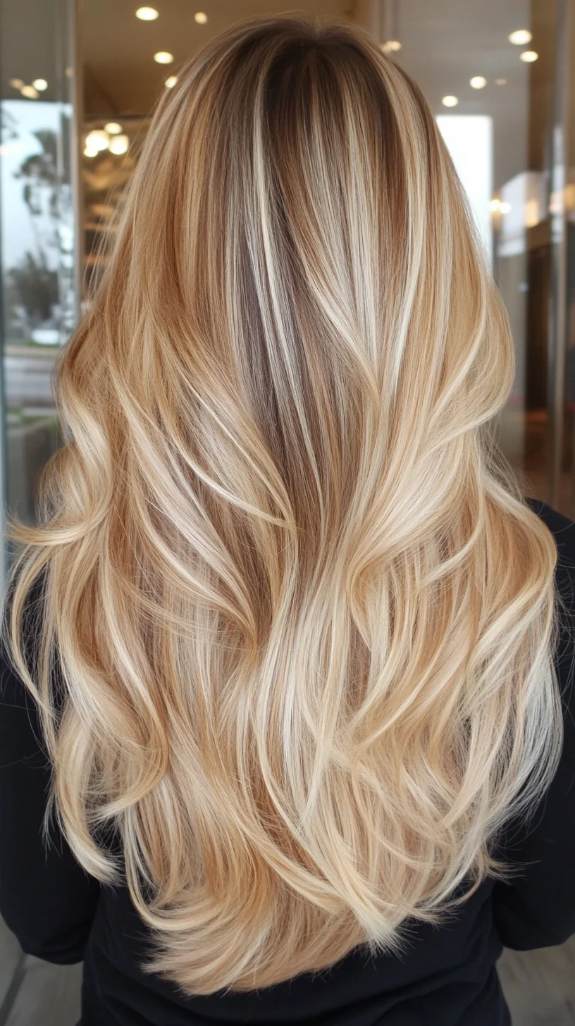 Luxurious Long Waves with Sun-Kissed Highlights for Effortless Glam