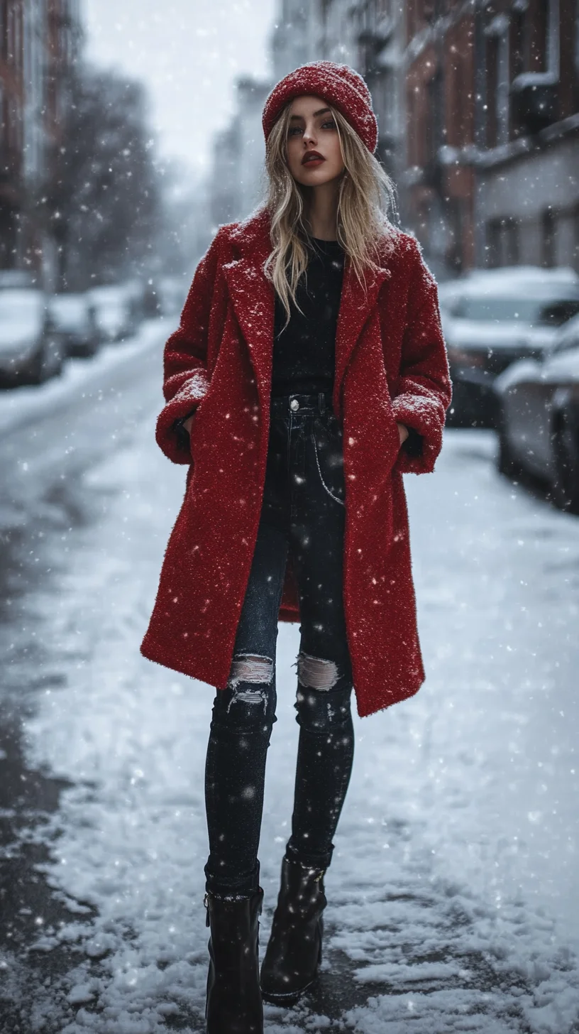 Make a Bold Statement: Chic Red Outerwear Transforming Winter Styles