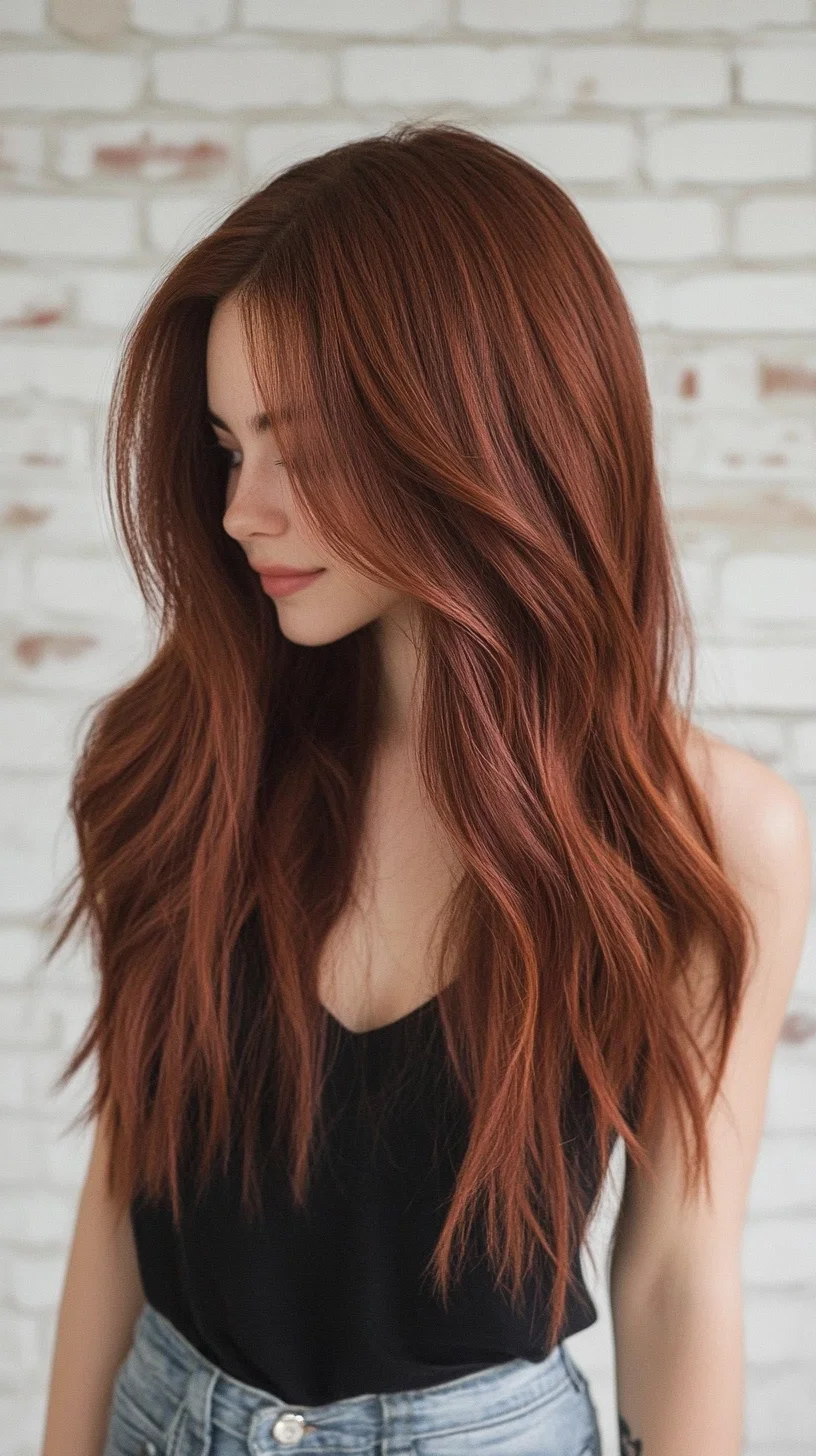 Radiant Copper Waves: Effortless Elegance for Every Occasion