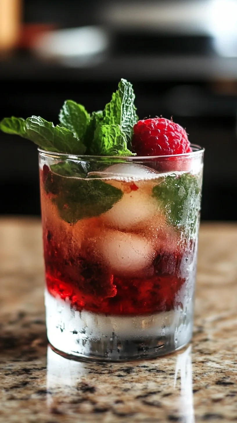 Refreshingly Fruity Raspberry Mint Cooler