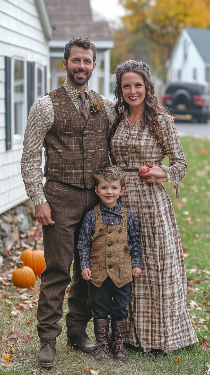 Rustic Elegance: Embrace Autumn Vibes with This Family Outfit Ensemble