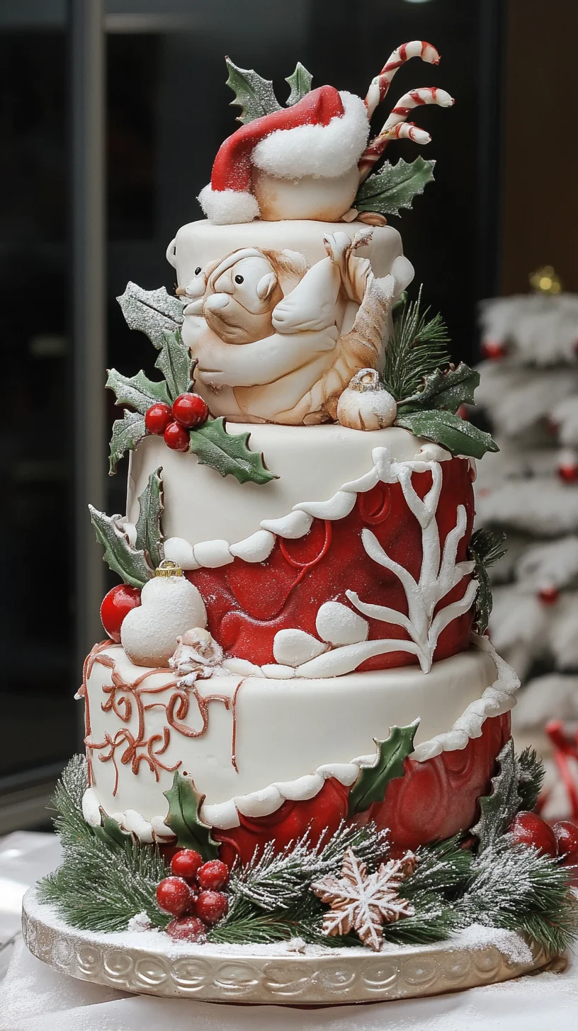 Savor the Sweetness: Festive Holiday Cake Delight!