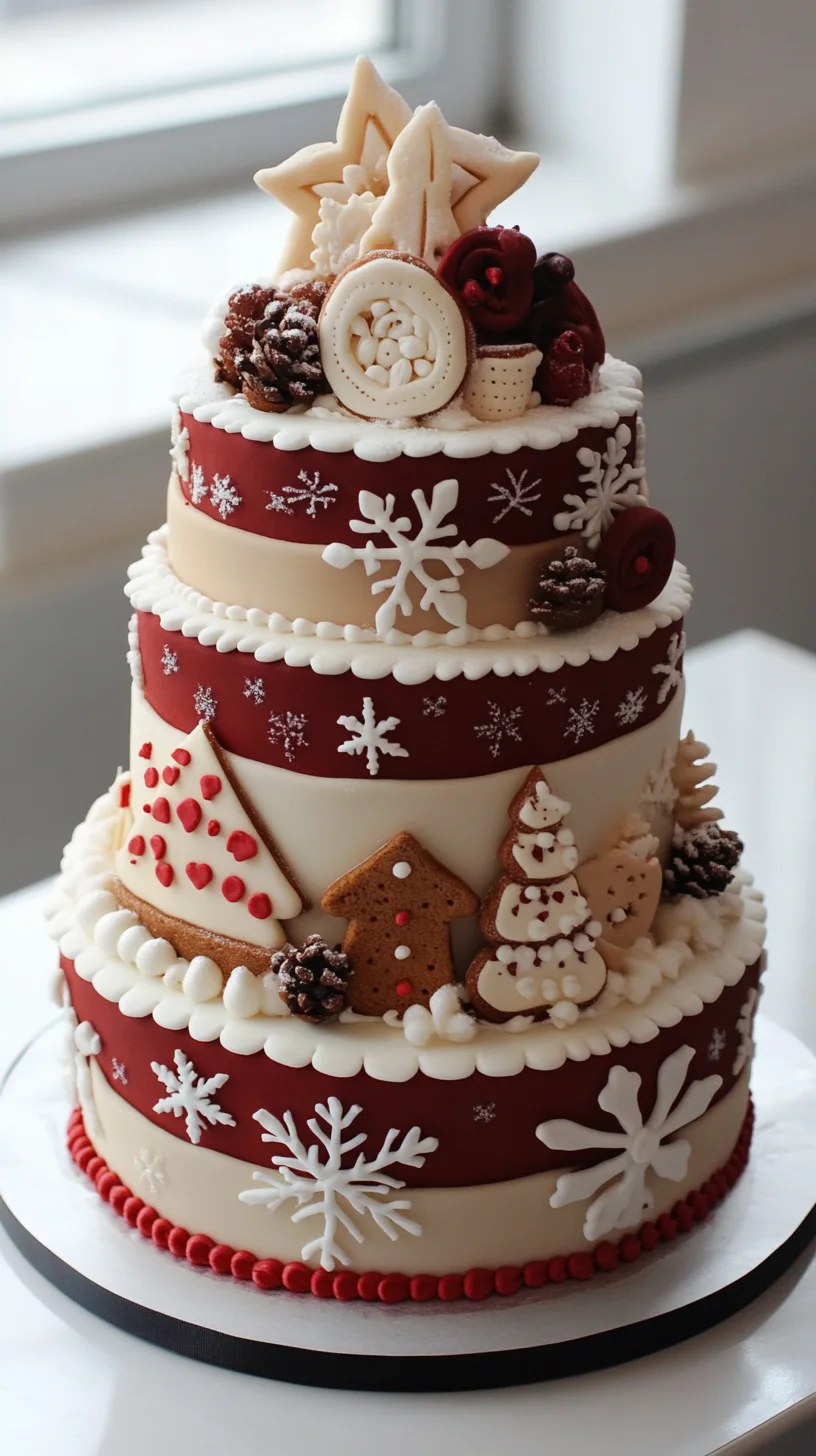 Savor the Sweetness: Festive Winter Wonderland Cake