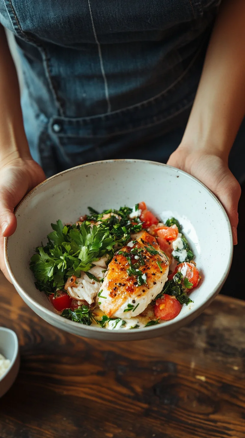 Savory One-Pan Lemon Herb Chicken with Fresh Tomatoes