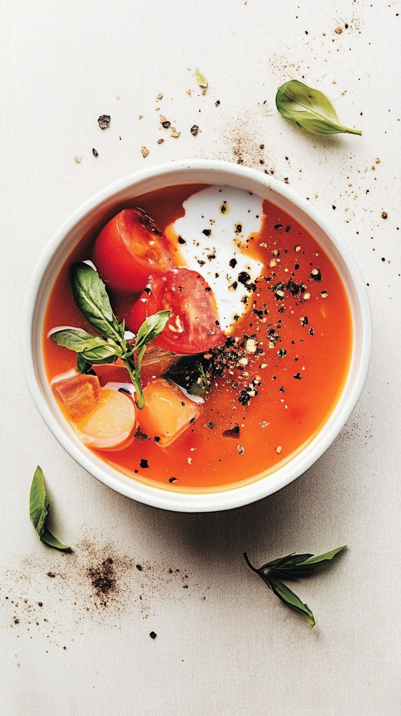 Savory Tomato Basil Soup: Comfort in Every Spoonful!