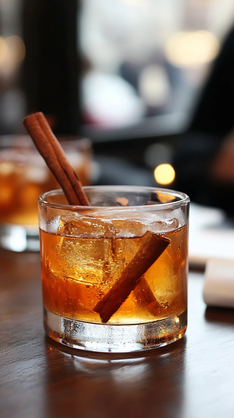 Sip into Autumn: Spiced Cinnamon Whiskey Sour