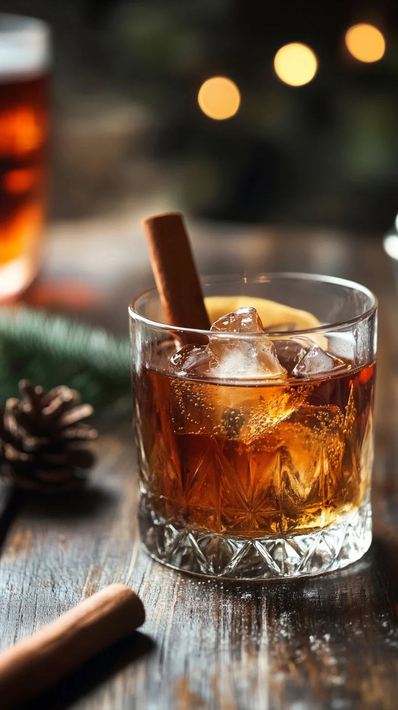 Sip Into Cozy Vibes: Classic Spiced Bourbon Cocktail