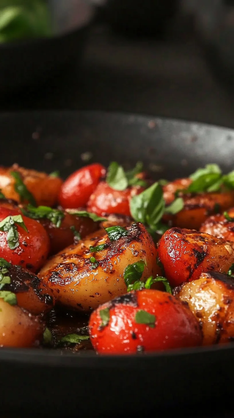 Sizzling Herb-Infused Roasted Potatoes & Cherry Tomatoes