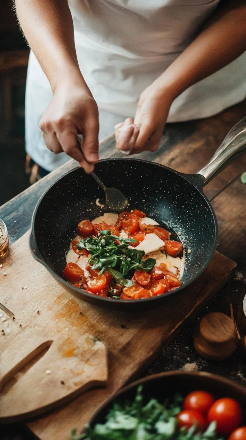 Sizzling Skillet Chicken with Spinach & Tomatoes: A One-Pan Wonder!