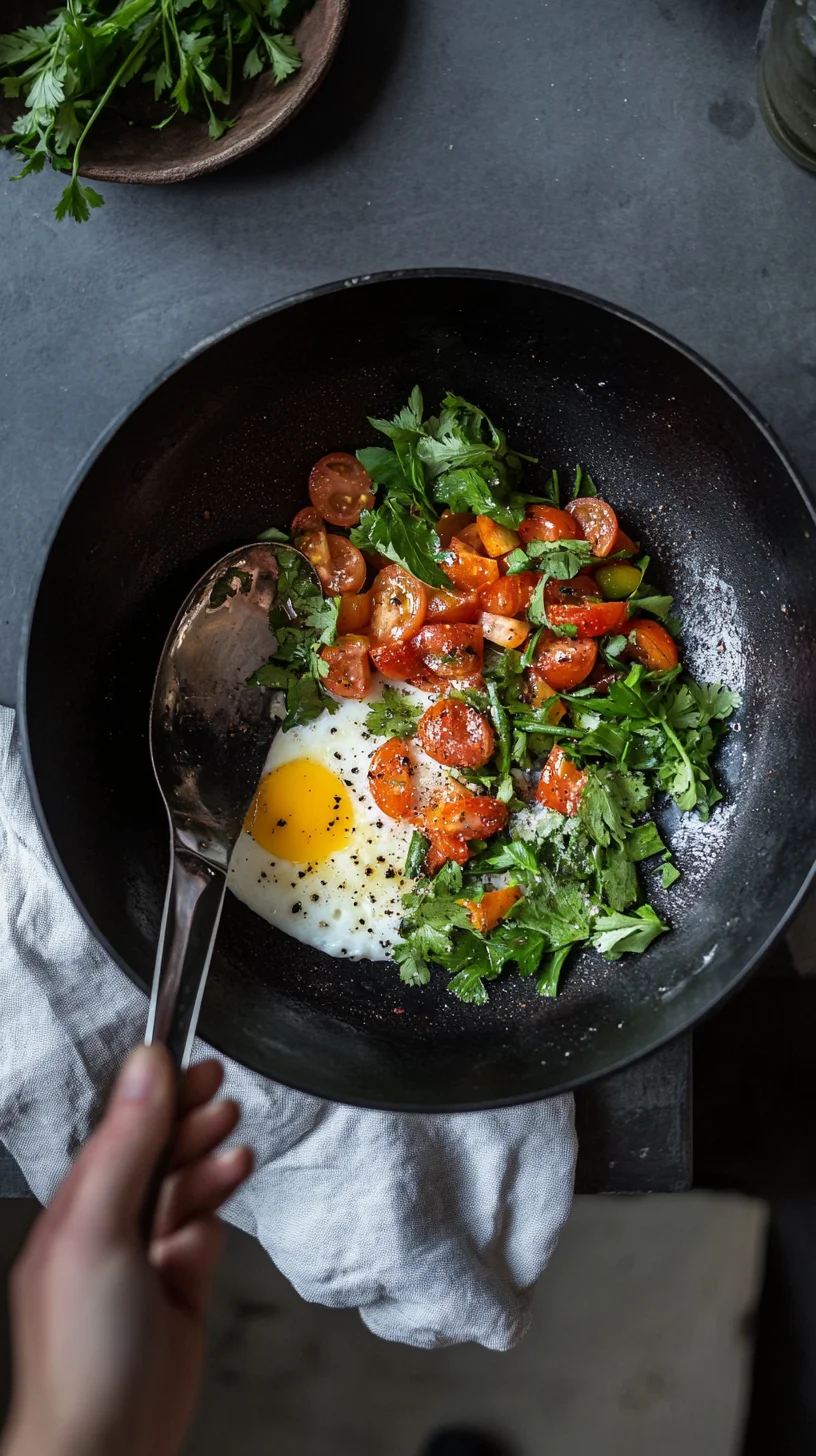 Sizzling Veggie Eggs: Quick & Delicious Skillet Breakfast