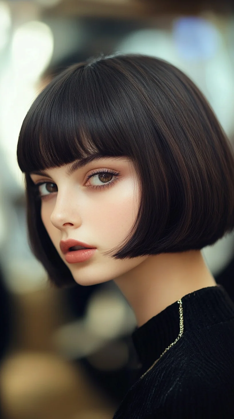 Sleek and Chic: The Modern Blunt Bob for Effortless Elegance