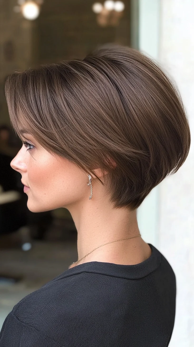 Sleek and Chic: The Modern Inverted Bob Hairstyle for Effortless Elegance