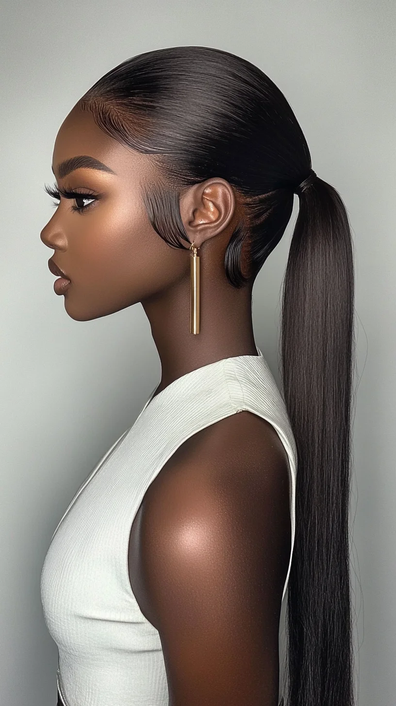 Sleek and Chic: The Perfect Low Ponytail for Effortless Elegance