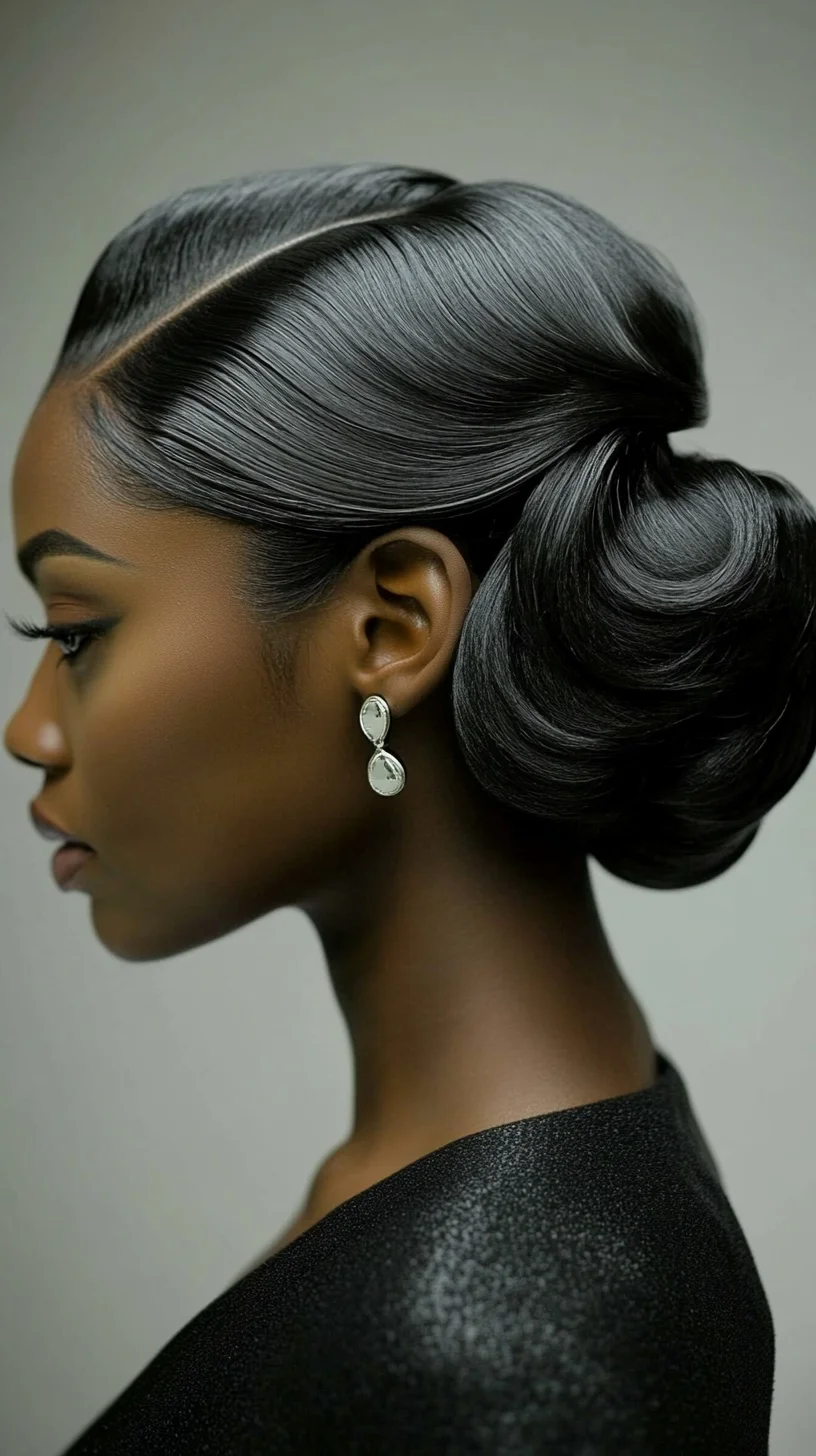 Sleek and Elegant Chignon: A Timeless Updo for Any Occasion