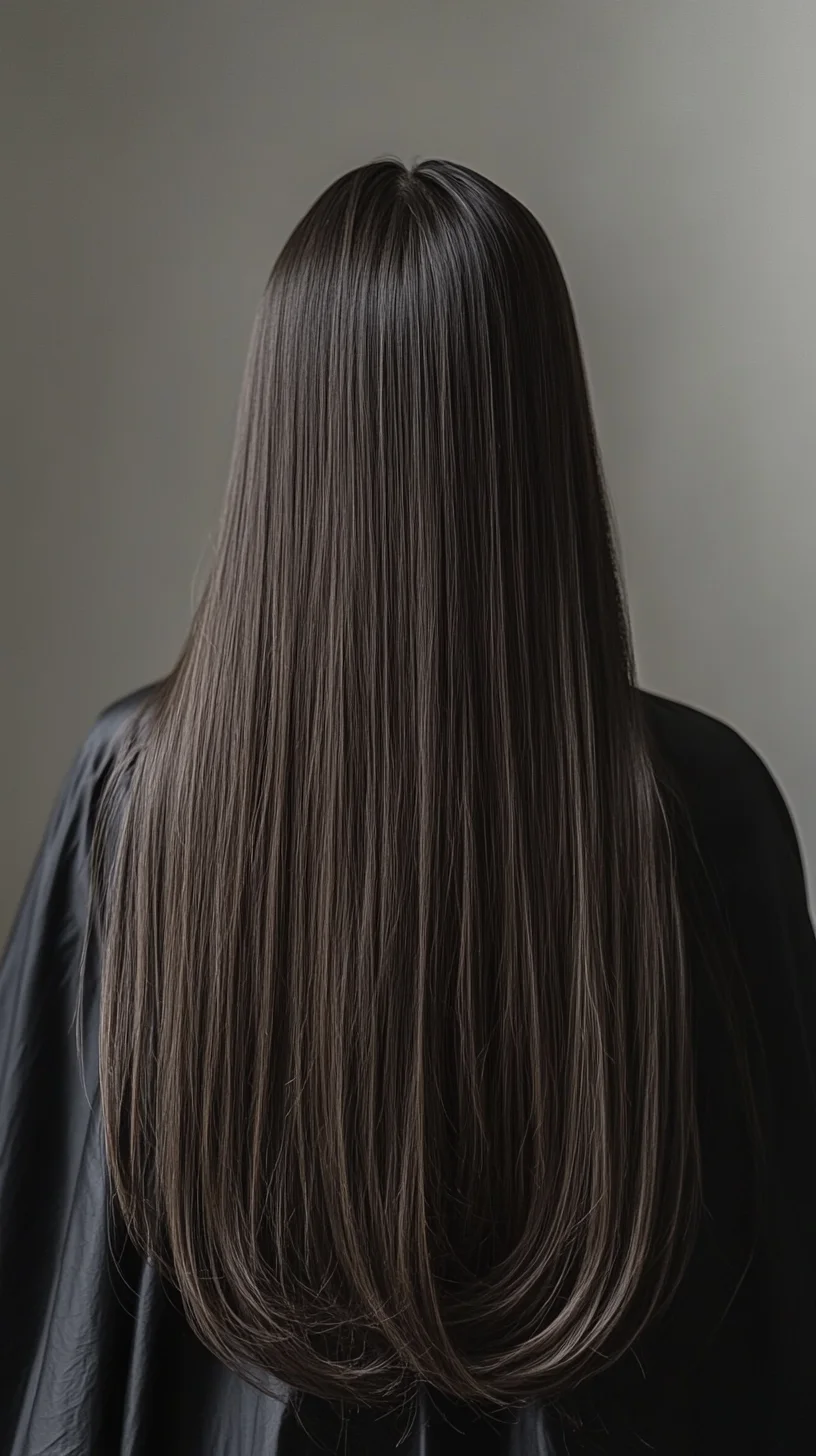 Sleek and Silky: The Ultimate Long Hair Look for Effortless Elegance