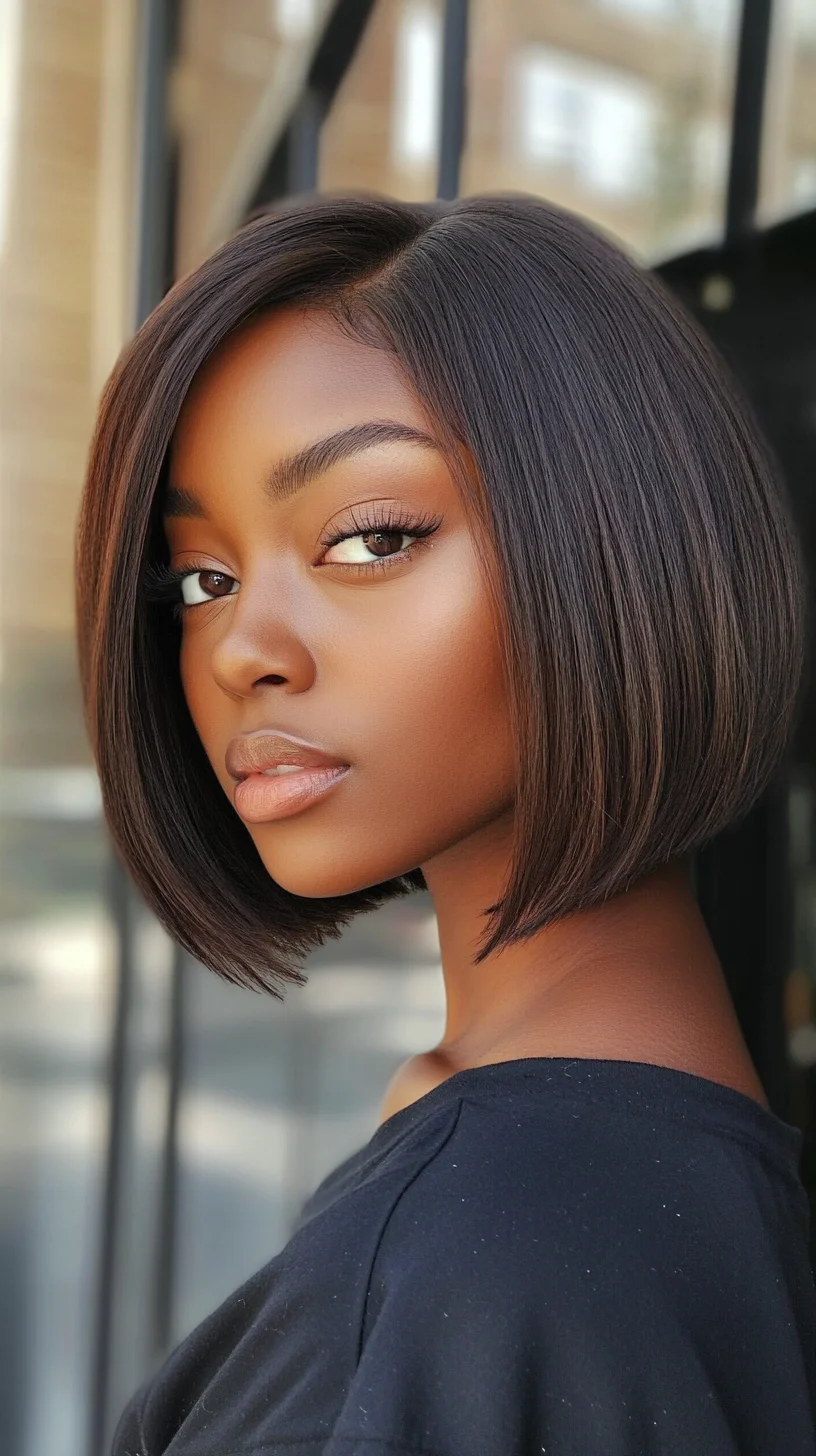 Sleek and Sophisticated: The Modern Bob that Radiates Confidence