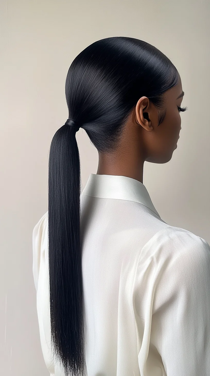 Sleek and Sophisticated: The Perfectly Polished Low Ponytail