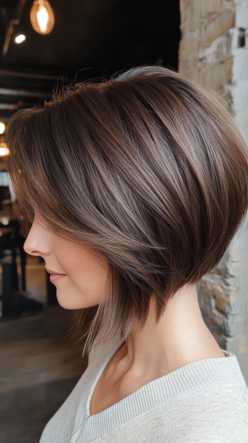 Sleek Asymmetrical Bob: Elevate Your Look with Effortless Elegance