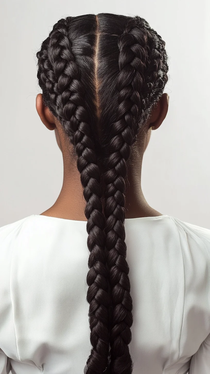 Sleek Double Braids: A Chic and Timeless Look for Every Occasion