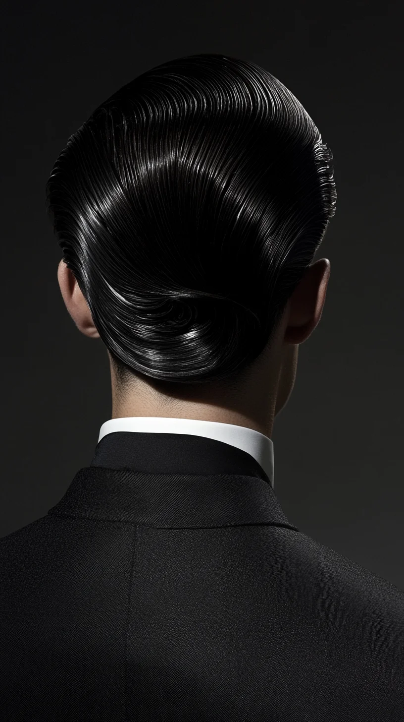 Sleek Elegance: The Timeless Slicked-Back Hairdo