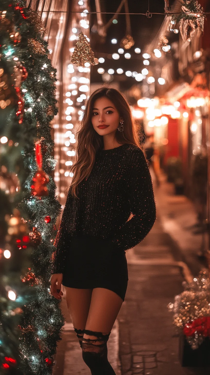 Sparkle and Chic: A Festive Look for Glamorous Holiday Nights