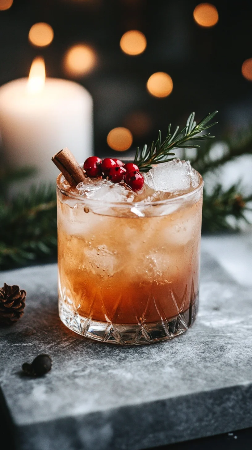 Spice Up Your Holidays with a Festive Cranberry Cinnamon Cocktail!