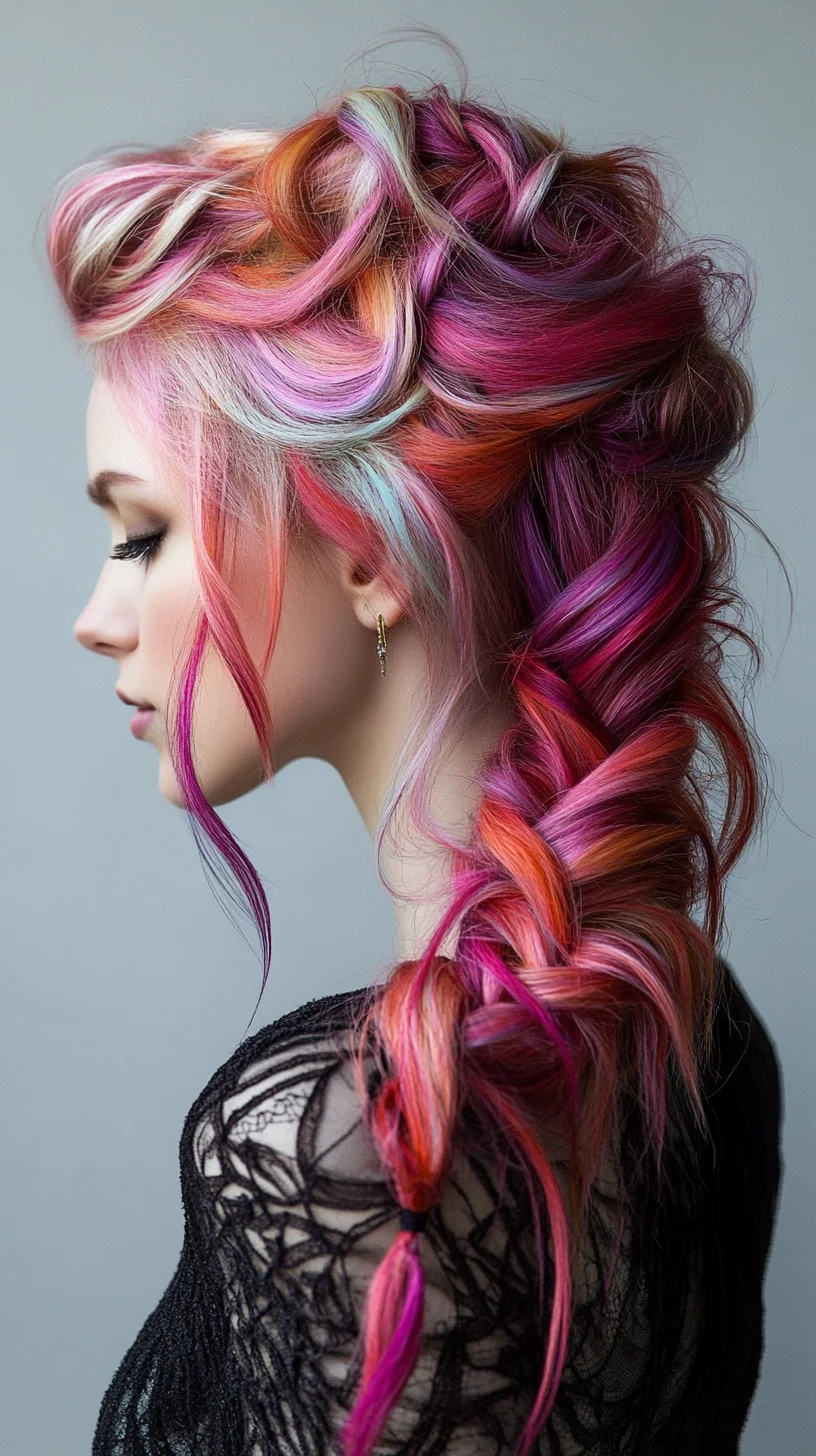 Stunning Rainbow Braids: A Bold Statement of Color and Style