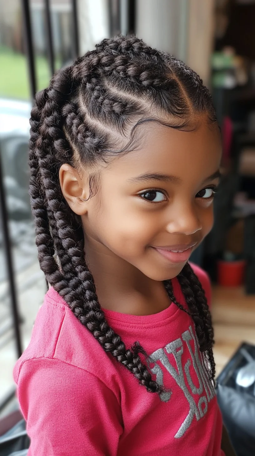 Stylish and Playful Braided Pigtails: A Fun Look for Kids