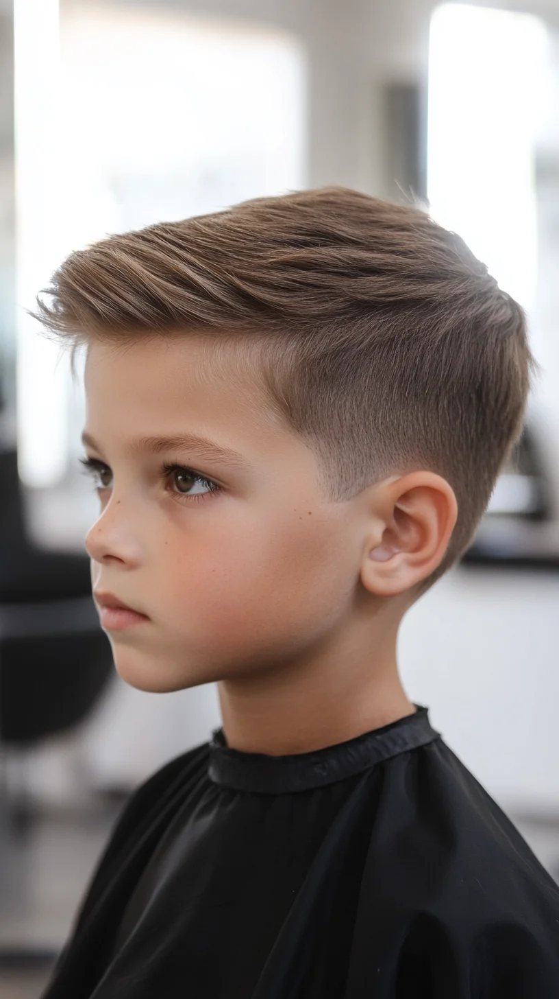 Stylishly Sleek: The Timeless Short Fade for Kids