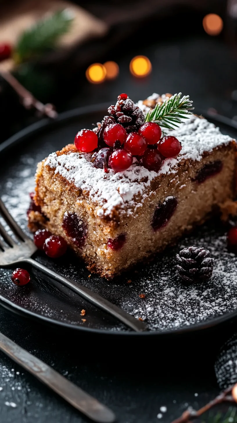 Sweet Bliss: Indulge in a Cranberry Almond Cake