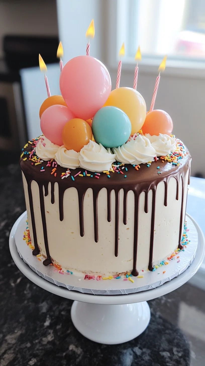 Sweet Delight: Celebrate with a Whimsical Drip Cake!