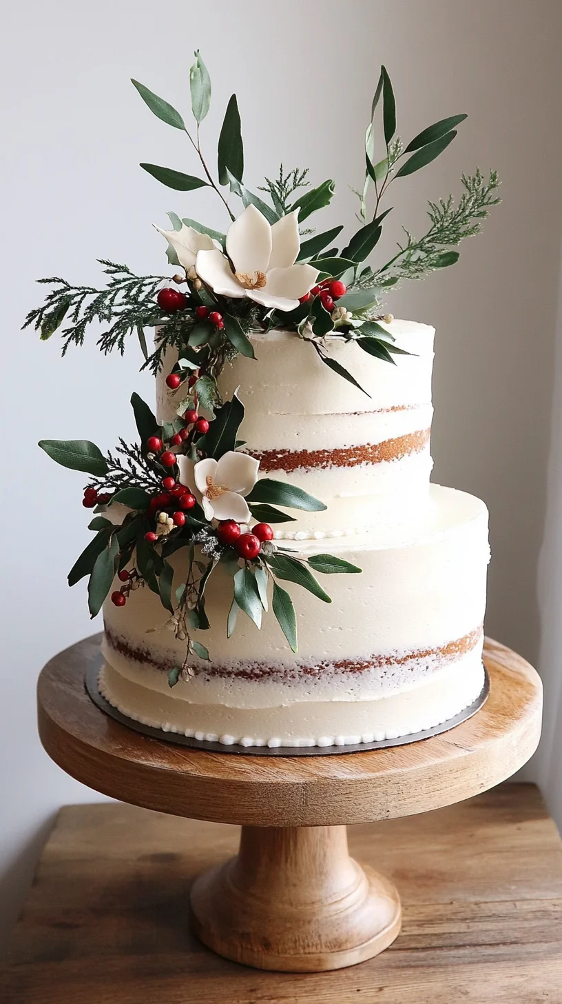 Sweet Elegance: A Delectable Two-Tiered Vanilla Cake