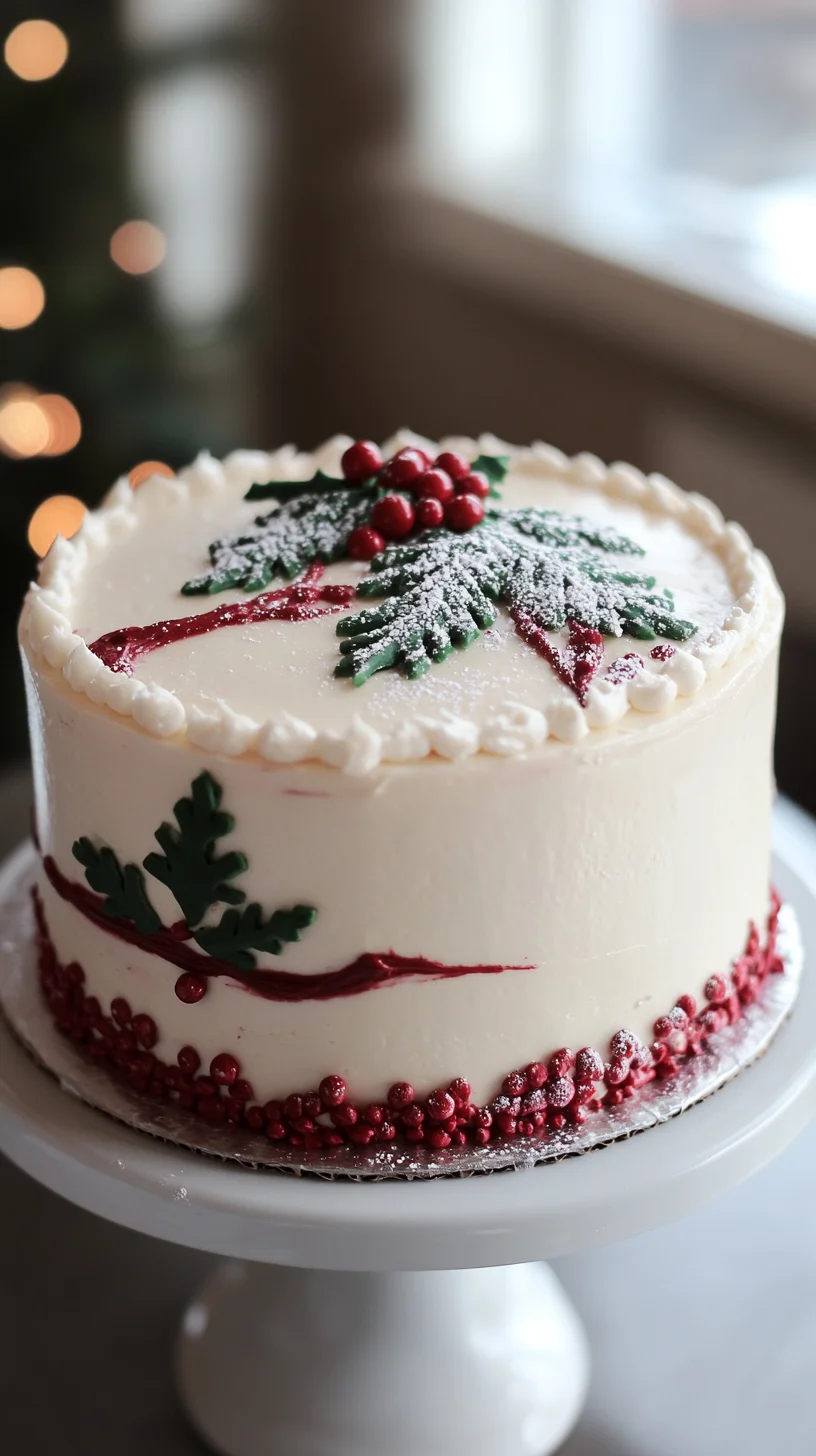 Sweet Holiday Bliss: A Festive Cake to Delight!