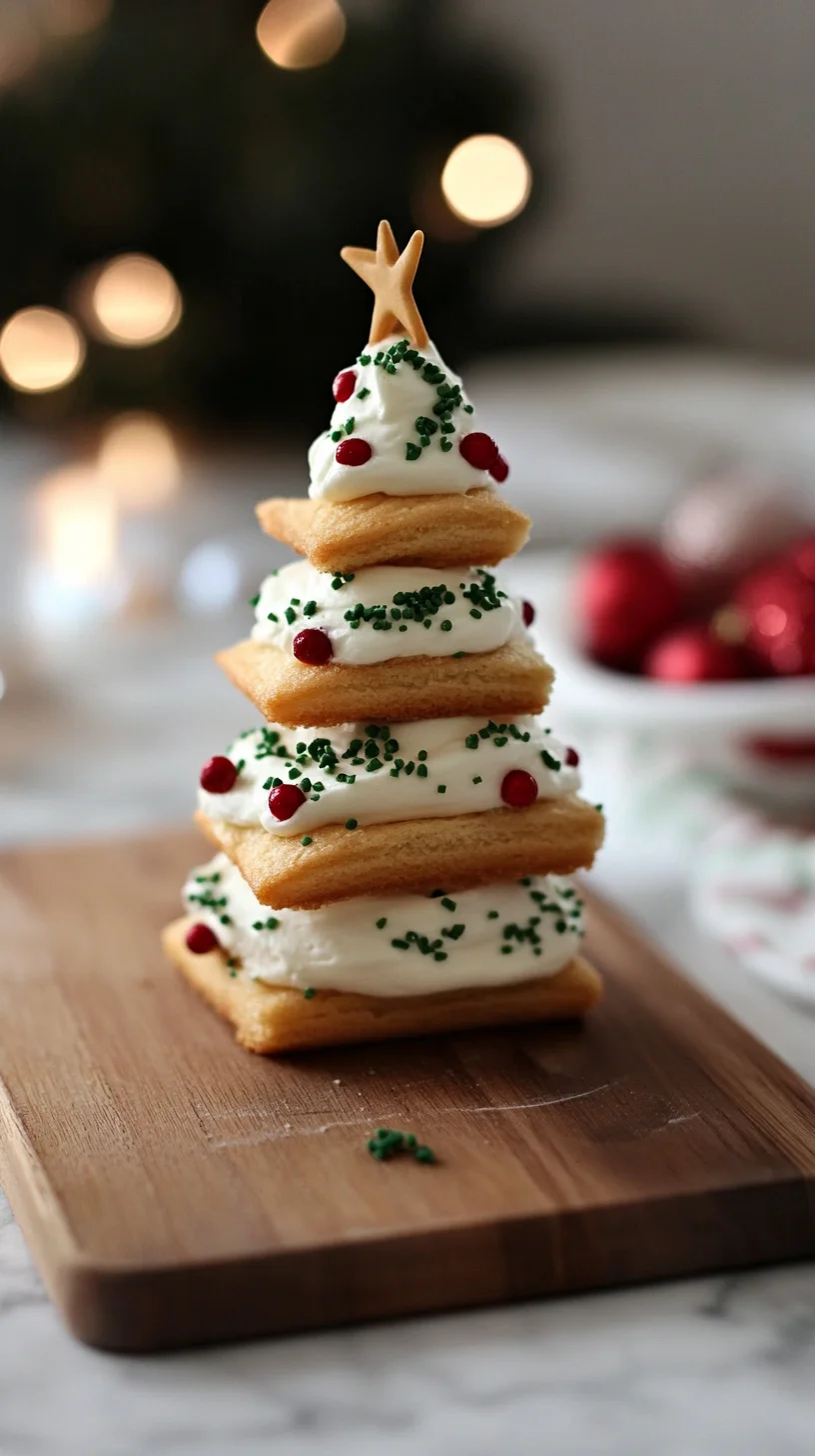 Sweet Holiday Delight: Festive Tree Cake