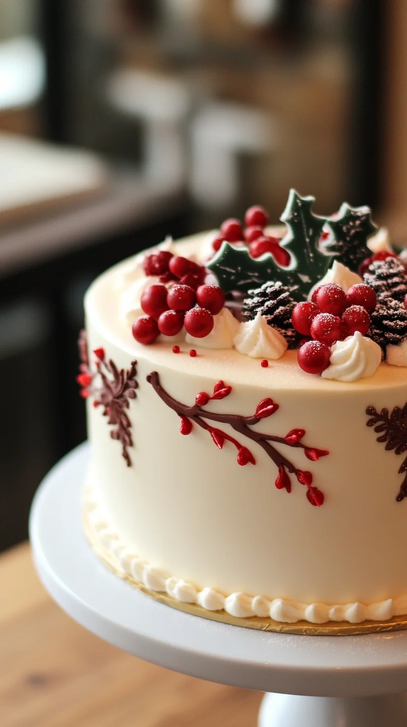 Sweet Indulgence: A Delightful Holiday Cake