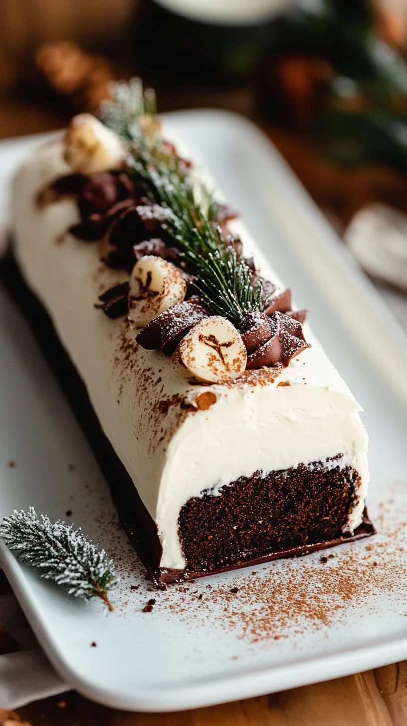 Sweet Indulgence: Decadent Chocolate Yule Log