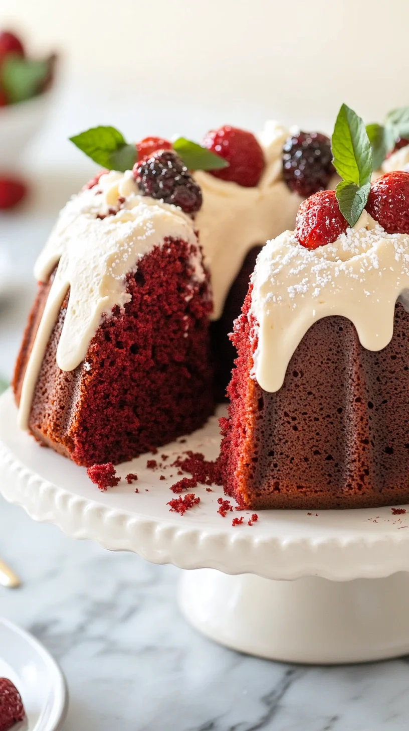 Sweet Indulgence: Decadent Red Velvet Bundt Cake