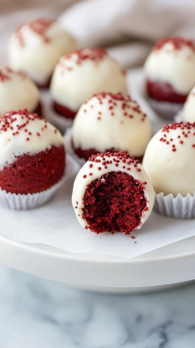 Sweet Indulgence: Decadent Red Velvet Cake Balls!