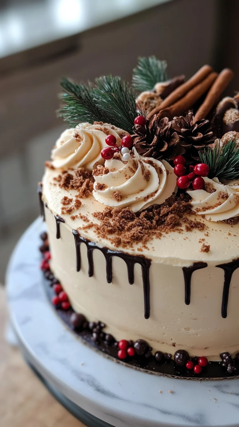 Sweet Indulgence: Decadent Vanilla Bean Christmas Cake