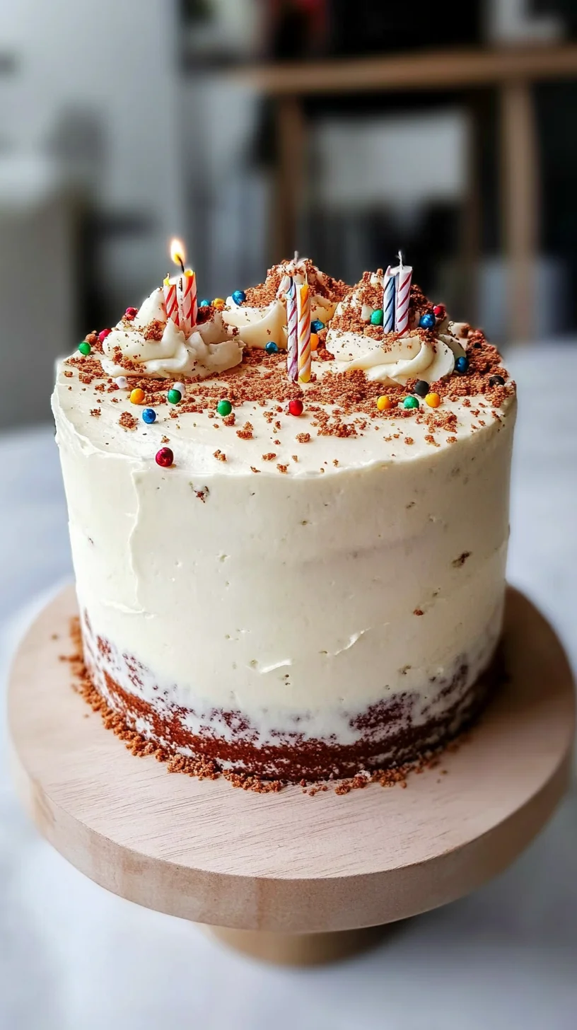 Sweet Indulgence: Decadent Vanilla Celebration Cake!