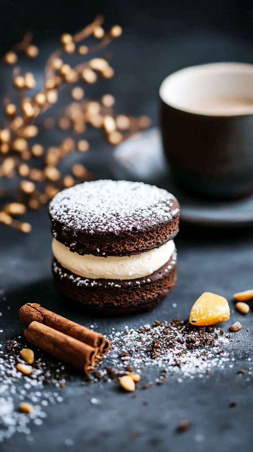 Sweet Indulgence: Delightful Vanilla Cream Sandwich Cookies!