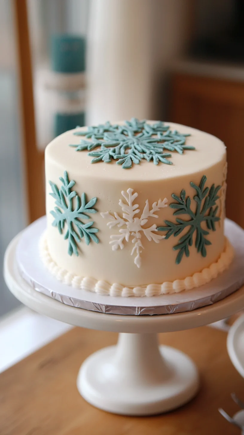 Sweet Snowflake Delight: A Cake to Melt Hearts!