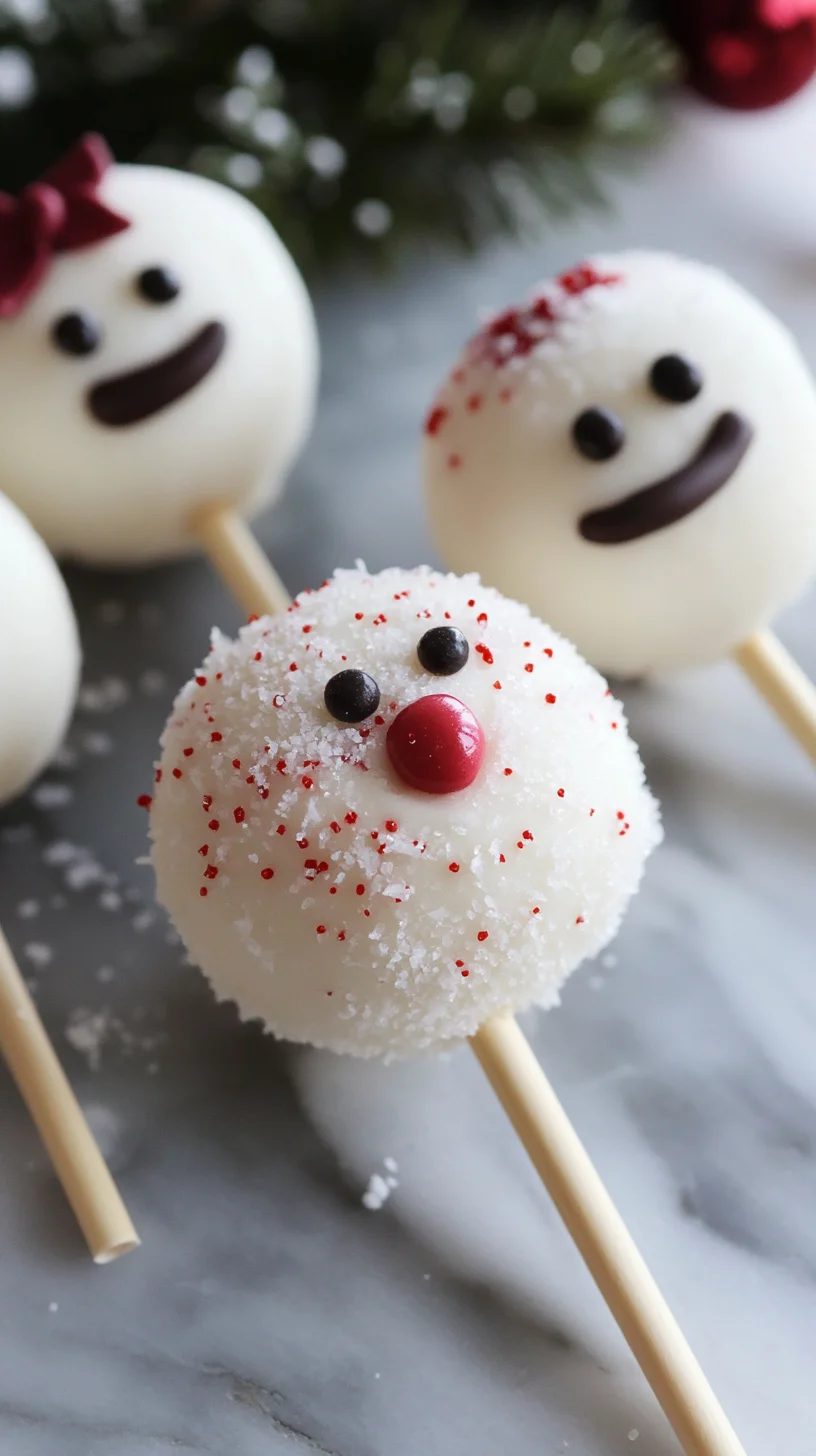 Sweet Snowman Cake Pops: A Festive Delight!