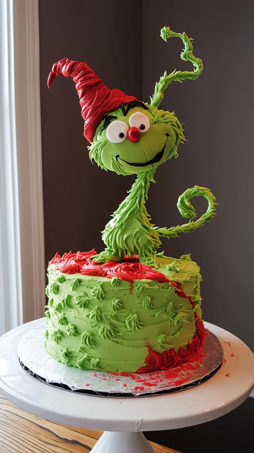 Sweeten Your Day with a Whimsical Grinch Cake!