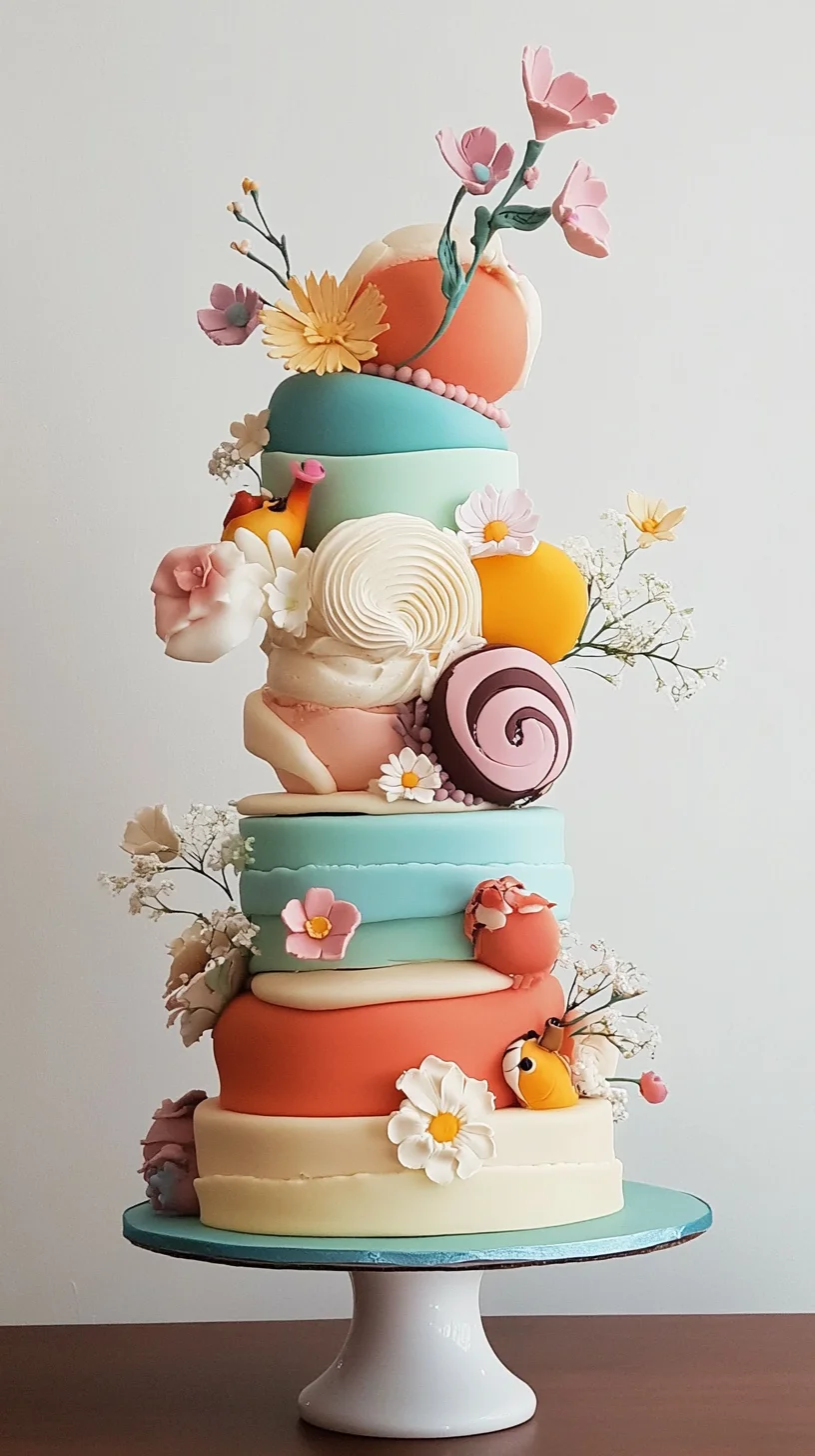 Sweeten Your Day with a Whimsical Layered Cake Delight!