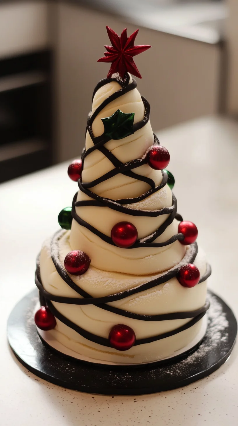 Sweeten Your Holiday with a Whimsical Christmas Tree Cake!