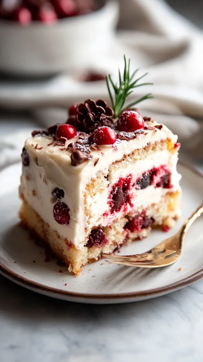 Sweetness Overload: Decadent Cranberry Cream Cake Delight!