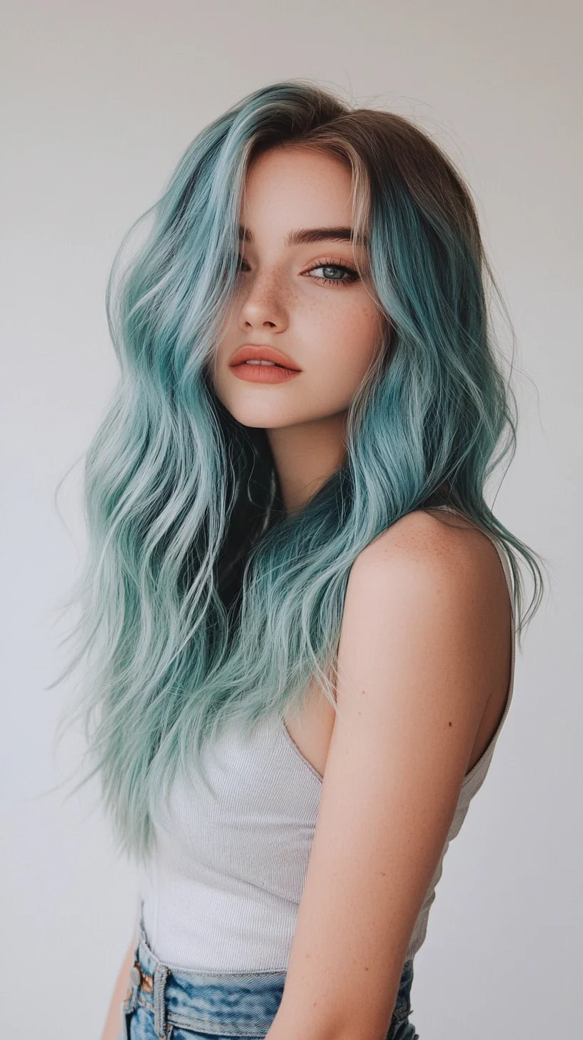 Teal Dream Waves: Effortlessly Bold and Beautiful